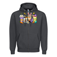 Smoke easter day coffee cups Zipper Hoodie - Zillion Design Studio