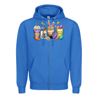 True Royal easter day coffee cups Zipper Hoodie - Zillion Design Studio