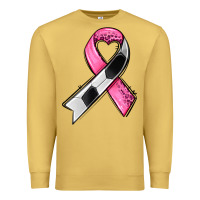 Antique Gold breast cancer sport ribbons Premium Sweatshirt - AdoDesignShop