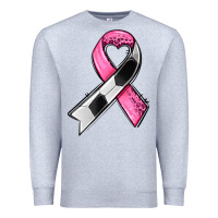 Heather Grey breast cancer sport ribbons Premium Sweatshirt - AdoDesignShop