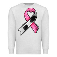 Oatmeal Heather breast cancer sport ribbons Premium Sweatshirt - AdoDesignShop