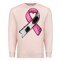 Pale Pink breast cancer sport ribbons Premium Sweatshirt - AdoDesignShop