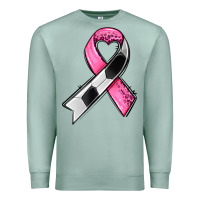 Seafoam breast cancer sport ribbons Premium Sweatshirt - AdoDesignShop