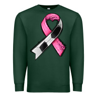 Sports Green breast cancer sport ribbons Premium Sweatshirt - AdoDesignShop