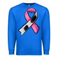 True Royal breast cancer sport ribbons Premium Sweatshirt - AdoDesignShop