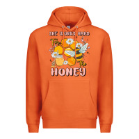 Carrot she works hard for the honey Premium Hoodie - MaliasSmallBusiness