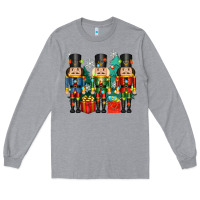 Heather Grey christmas natcrackers Long Sleeve Tee - Zillion Design Studio