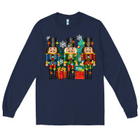 Navy christmas natcrackers Long Sleeve Tee - Zillion Design Studio