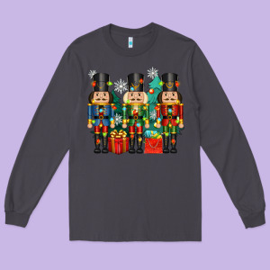 Christmas Natcrackers Long Sleeve Tee Designed By Zillion Design Studio
