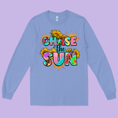 Chase The Sun Long Sleeve Tee Designed By Adodesignshop
