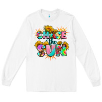 White chase the sun Long Sleeve Tee - AdoDesignShop