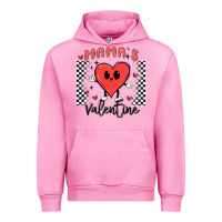 Fuchsia Pink mama's valentine Urban Hoodie - MaliasSmallBusiness