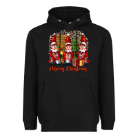 Black Merry christmas elfs Heavyweight Hoodie - FaDigitalArtStudio