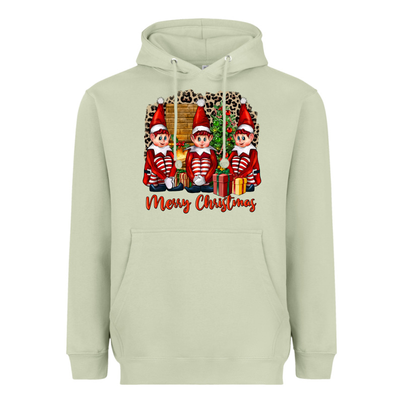 Merry Christmas Elfs Heavyweight Hoodie by FaDigitalArtStudio | Teevron