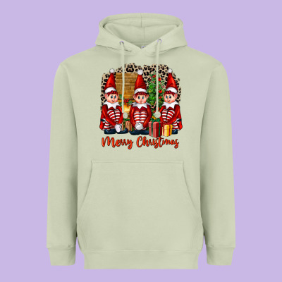 Merry Christmas Elfs Heavyweight Hoodie Designed By Fadigitalartstudio