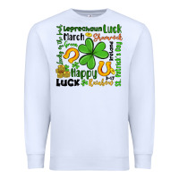 White st patrick s day Premium Sweatshirt - Artiststas