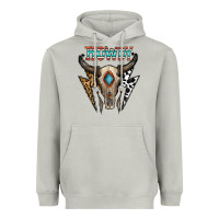 Moon Dust howdy boho skull Heavyweight Hoodie - CowhideDigitalArt