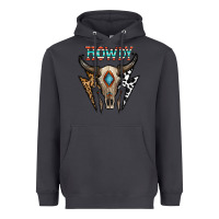Smoke howdy boho skull Heavyweight Hoodie - CowhideDigitalArt