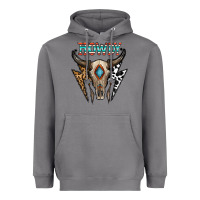 Storm howdy boho skull Heavyweight Hoodie - CowhideDigitalArt