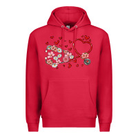 Cardinal valentine's day stethoscope Premium Hoodie - MaliasSmallBusiness