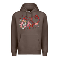 Coffee valentine's day stethoscope Premium Hoodie - MaliasSmallBusiness