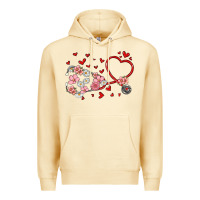 Pina Colada valentine's day stethoscope Premium Hoodie - MaliasSmallBusiness