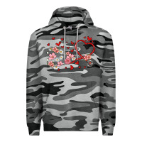 Slate Camo valentine's day stethoscope Premium Hoodie - MaliasSmallBusiness