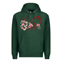 Sports Green valentine's day stethoscope Premium Hoodie - MaliasSmallBusiness