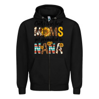 Black only the best moms get promoted to nana Zipper Hoodie - texasbilliewilder