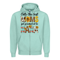 Seafoam only the best moms get promoted to nana Zipper Hoodie - texasbilliewilder