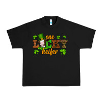 Black st patricks one lucky heifer baby cow Urban Heavy Tee - Artiststas