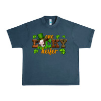 Midnight Navy st patricks one lucky heifer baby cow Urban Heavy Tee - Artiststas