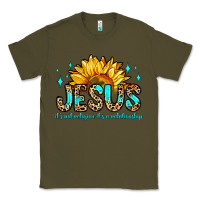 Army Green jesus it s not religion it s a relationship Classic Tee - Zillion Design Studio