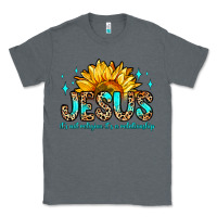 Charcoal Heather jesus it s not religion it s a relationship Classic Tee - Zillion Design Studio