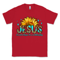 Red jesus it s not religion it s a relationship Classic Tee - Zillion Design Studio