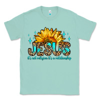 Seafoam jesus it s not religion it s a relationship Classic Tee - Zillion Design Studio