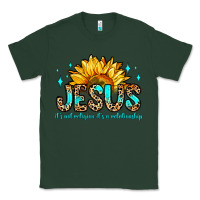 Sports Green jesus it s not religion it s a relationship Classic Tee - Zillion Design Studio