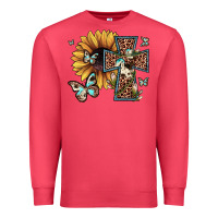 Cardinal leopard cross sunflower butterfly Premium Sweatshirt - JahusDesignShop