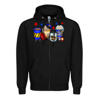 Black police coffee cups Zipper Hoodie - Zillion Design Studio