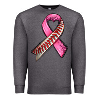 Charcoal Heather breast cancer sport ribbons Premium Sweatshirt - AdoDesignShop