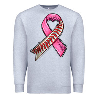 Heather Grey breast cancer sport ribbons Premium Sweatshirt - AdoDesignShop