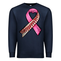 Navy breast cancer sport ribbons Premium Sweatshirt - AdoDesignShop