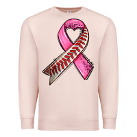 Pale Pink breast cancer sport ribbons Premium Sweatshirt - AdoDesignShop