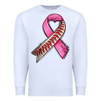 White breast cancer sport ribbons Premium Sweatshirt - AdoDesignShop