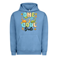 Pigment Pebble Blue one cool dude Urban Hoodie - MaliasSmallBusiness
