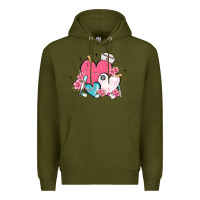 Army Green nurse hearts Premium Hoodie - MaliasSmallBusiness