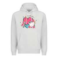 Dove Grey nurse hearts Premium Hoodie - MaliasSmallBusiness