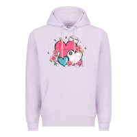 Lilac nurse hearts Premium Hoodie - MaliasSmallBusiness