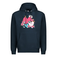 Navy nurse hearts Premium Hoodie - MaliasSmallBusiness
