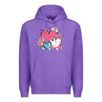 Purple nurse hearts Premium Hoodie - MaliasSmallBusiness